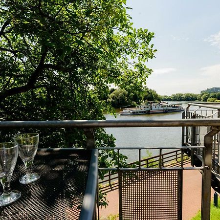 Weserwohnung - Bootshaus Urlaub Am Wasser ハーメルン エクステリア 写真