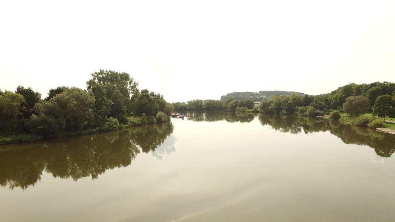Weserwohnung - Bootshaus Urlaub Am Wasser ハーメルン エクステリア 写真